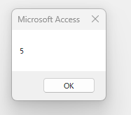 Access VBA basic 模擬問題 練習問題